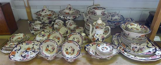 Masons Ironstone peony pattern part dinner service